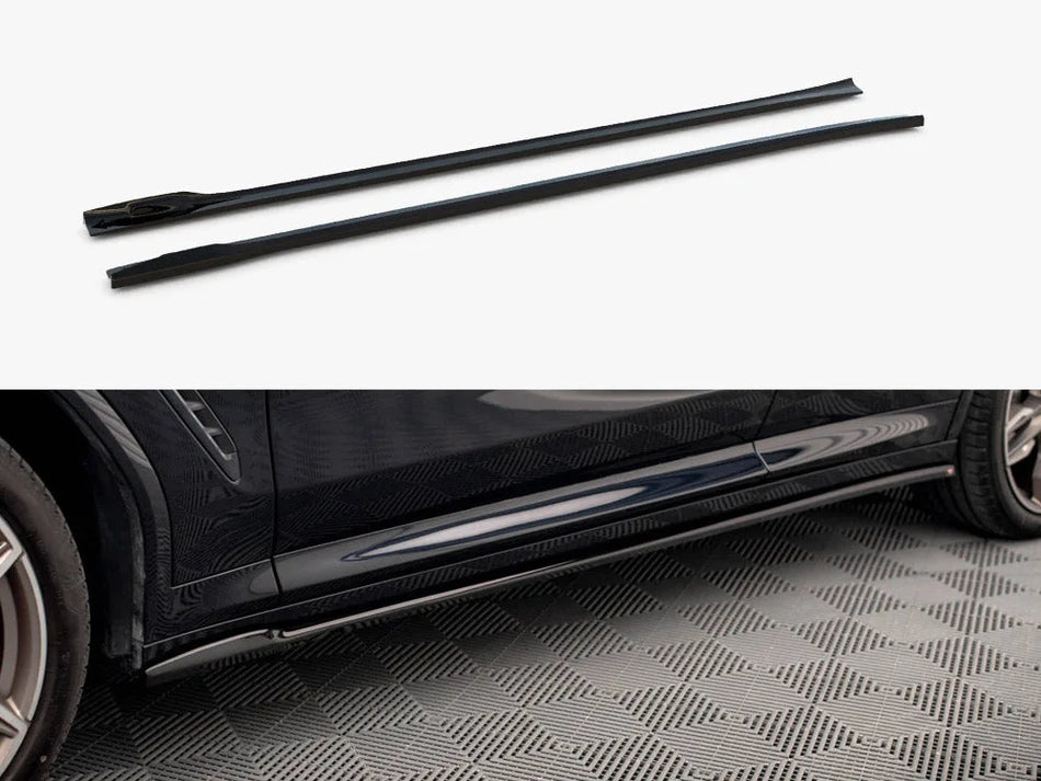 Maxton Side Skirts Diffusers V.2 BMW X3 M40d / M40i / M-Pack G01