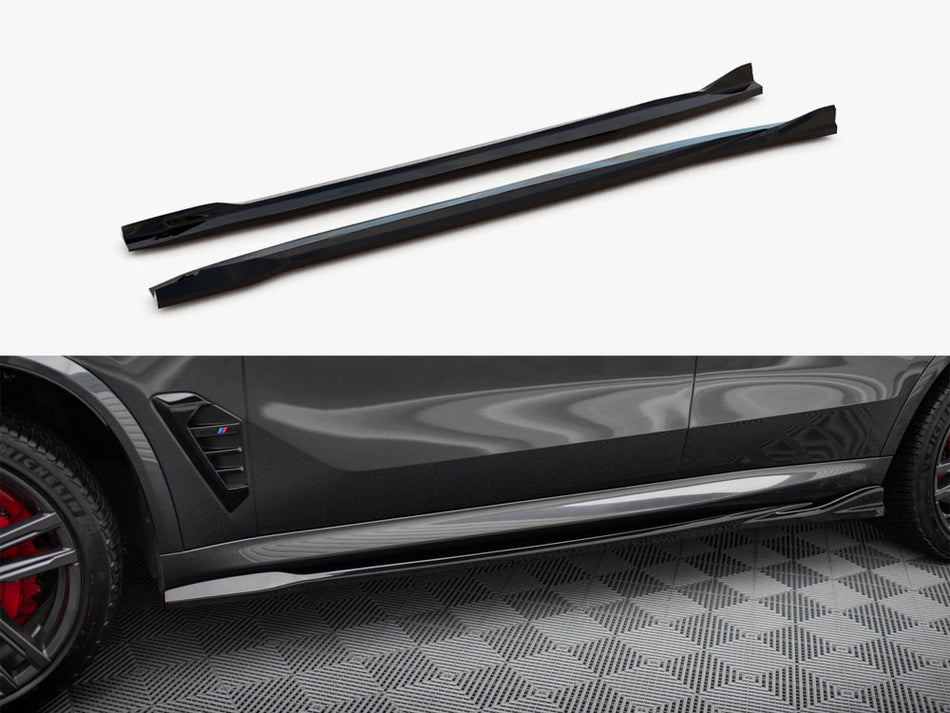 Maxton Side Skirt Diffusers BMW X5 M F95 / F95 Facelift
