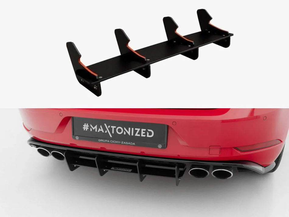 Maxton Rear Diffuser Volkswagen Golf R Mk7 Facelift