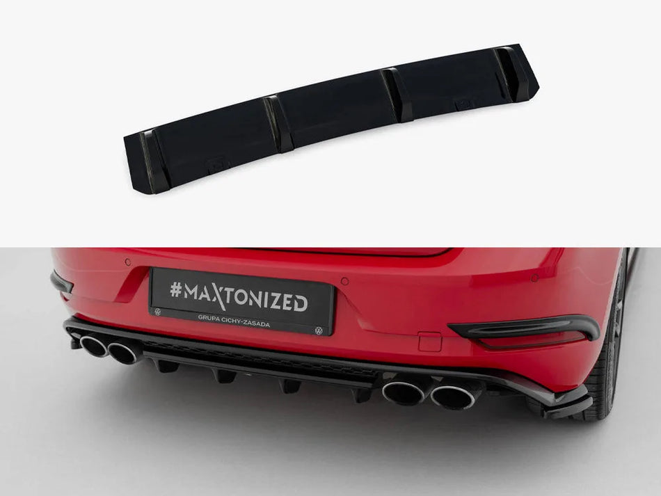 Maxton Rear Splitter Volkswagen Golf R / R-Line Hatchback Mk7 Facelift