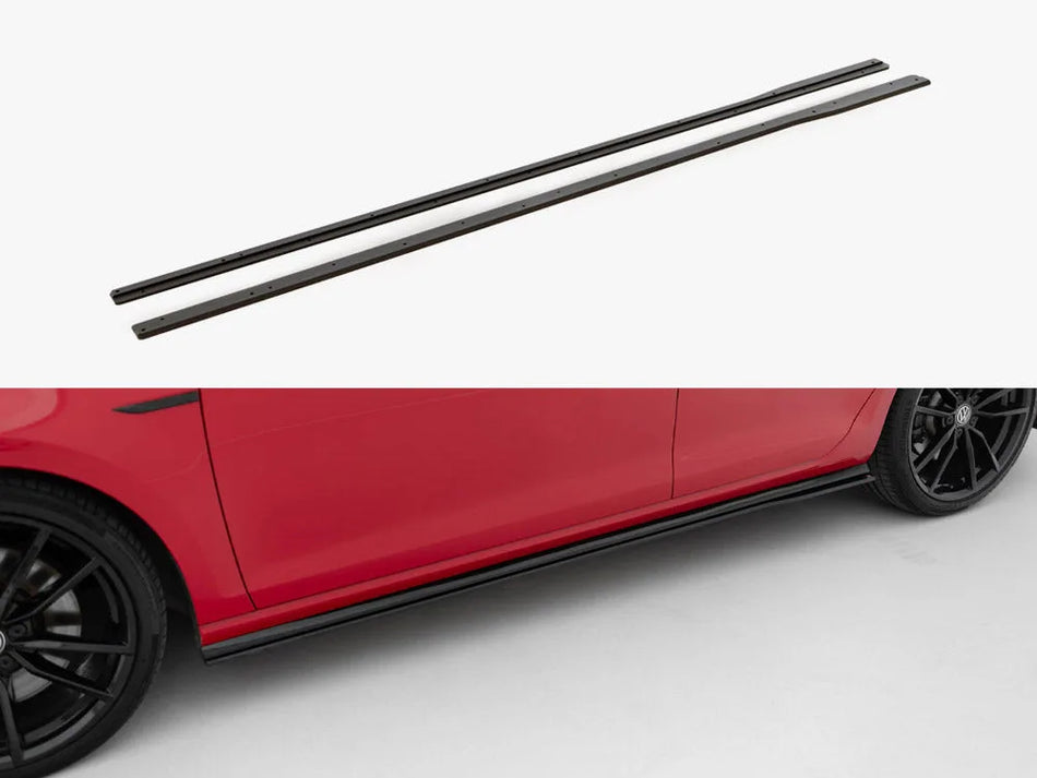 Maxton Street PRO Side Skirts Diffusers Volkswagen Golf R / R-Line Mk7 Facelift