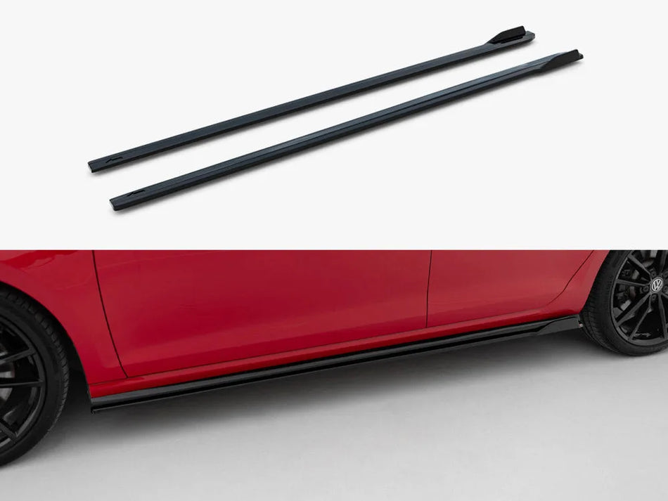 Maxton Side Skirts Diffusers V.1 Volkswagen Golf R / R-Line Mk7 Facelift
