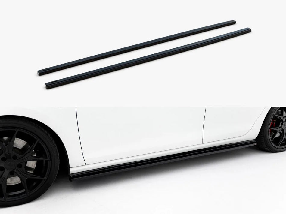 Maxton Side Skirt Diffusers V.2 Volkswagen Golf GTI / GTD Mk7 / Mk7 Facelift (narrow)
