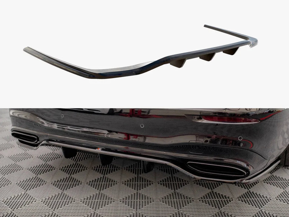 Maxton Rear Splitter (Vertical Bars) Mercedes S AMG-Line W223