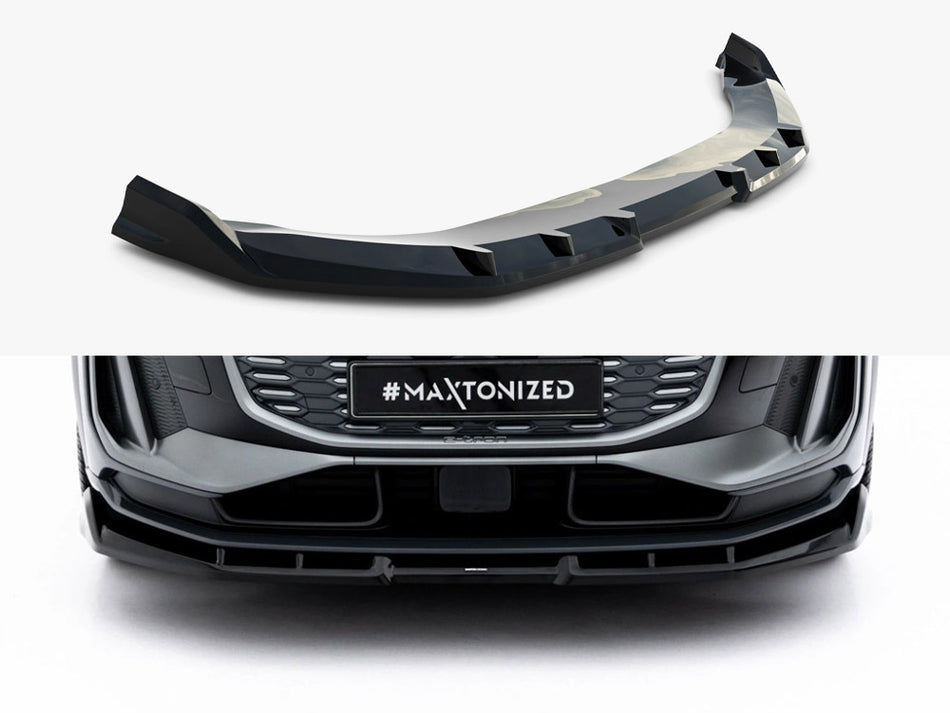 Maxton Front Splitter Audi Q6 e-tron Standard / S-Line / SQ6 e-tron SUV / Sportback Mk1