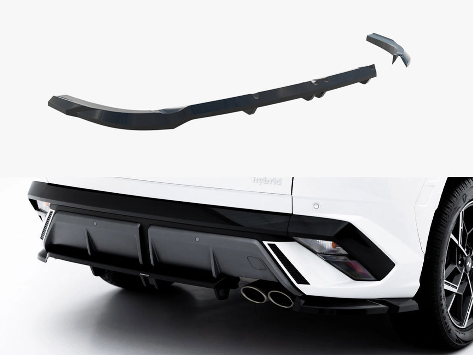 Maxton Rear Splitter (Vertical Bars) Hyundai Tucson N-Line Mk4 Facelift