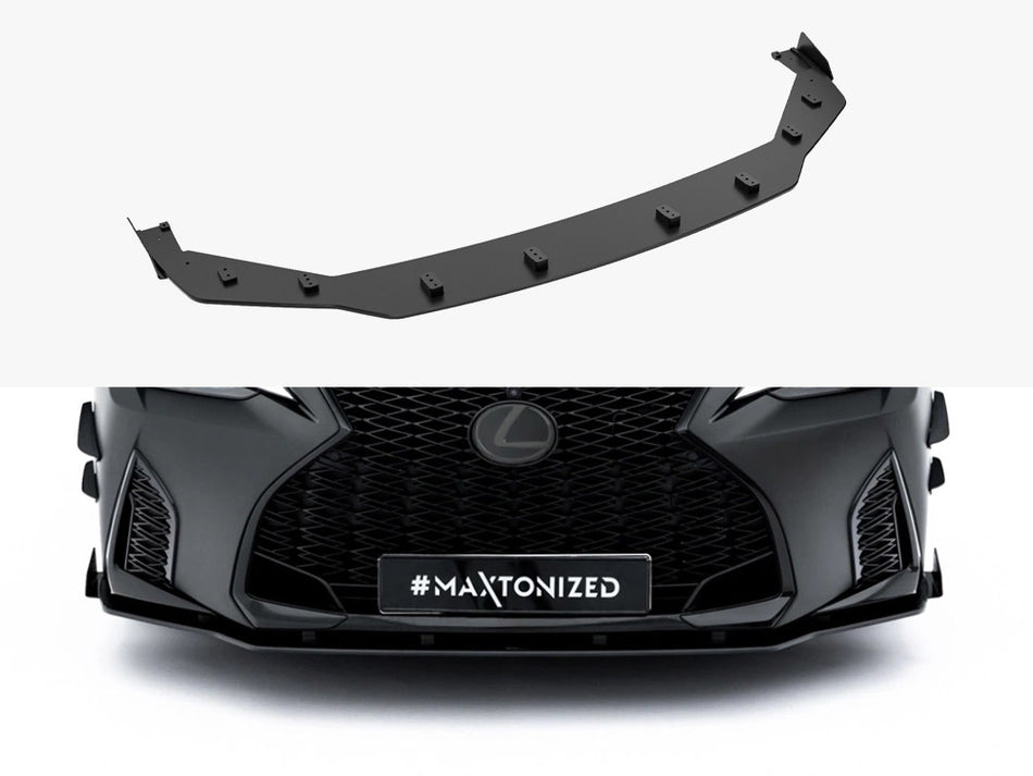 Maxton Street PRO Front Splitter + Flaps Lexus IS 500 Mk3 Facelift 2 (XE30)