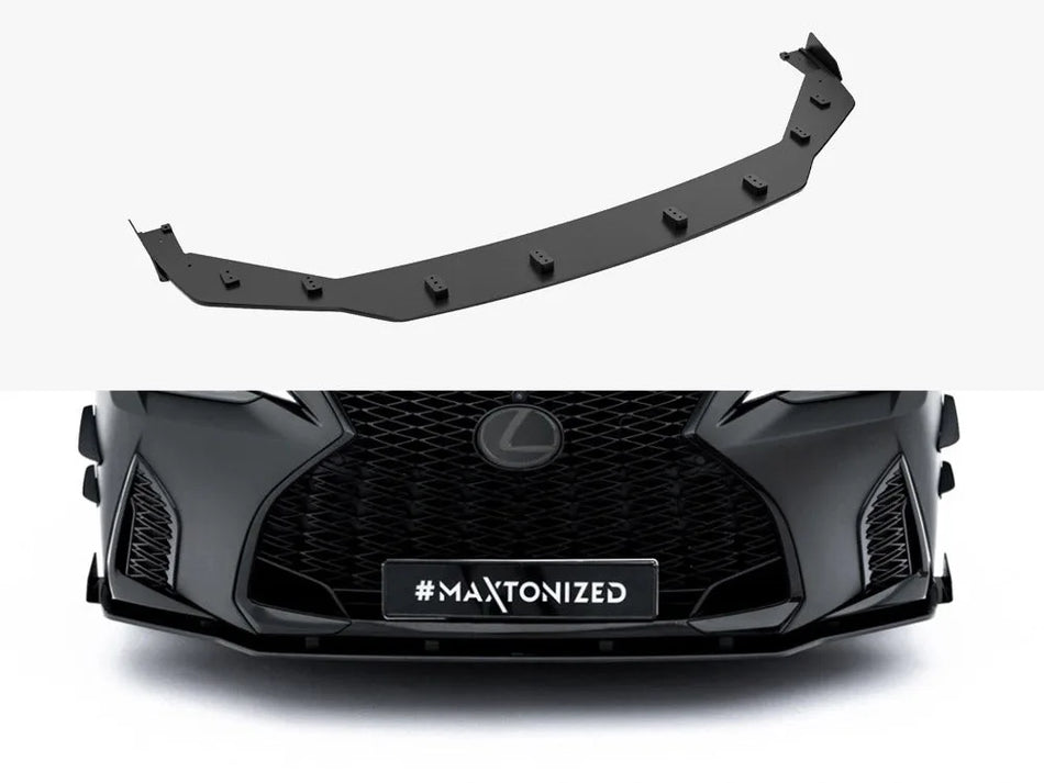 Maxton Street PRO Front Splitter + Flaps Lexus IS 500 Mk3 Facelift 2 (XE30)