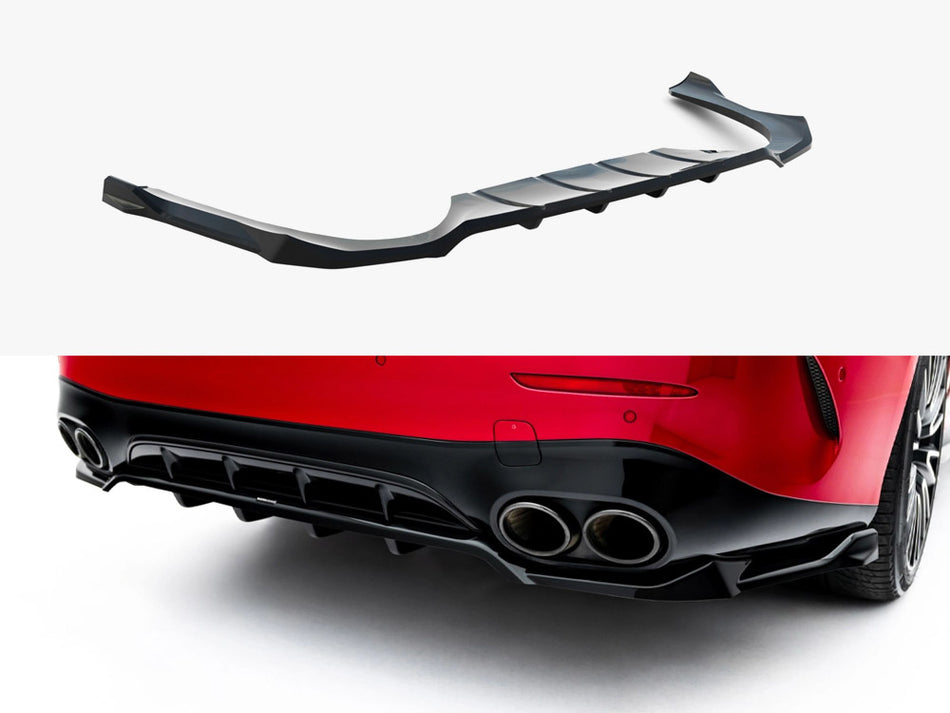 Maxton Rear Splitter (Vertical Bars) Mercedes-AMG E53 Sedan / Estate W214