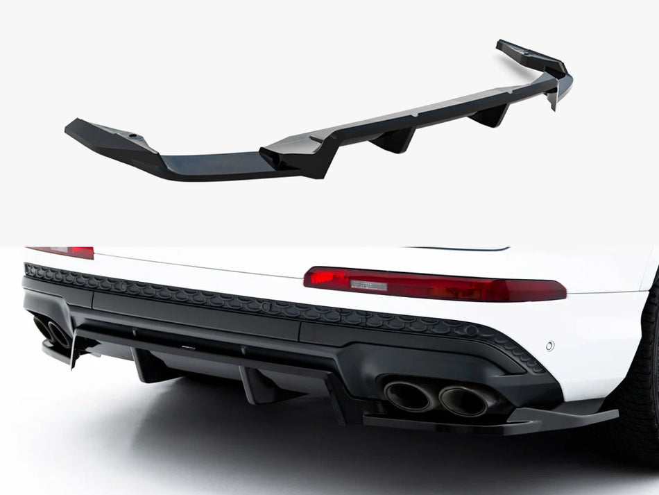 Maxton Rear Splitter (Vertical Bars) Audi SQ7 Mk2 Facelift 2