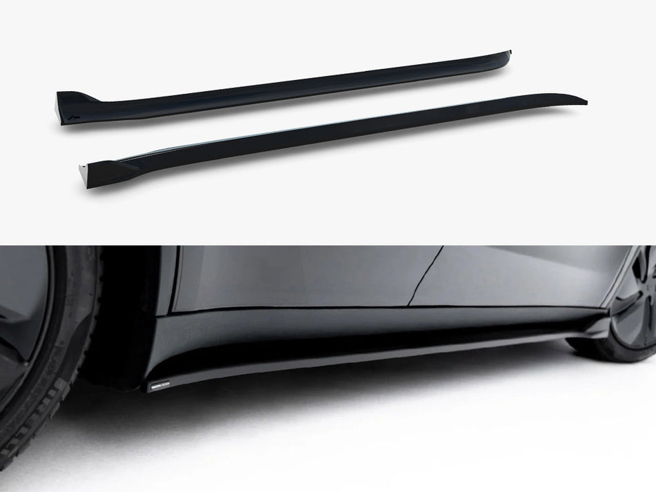 Maxton Side Skirt Diffusers Tesla Model Y Premium Mk1 Facelift