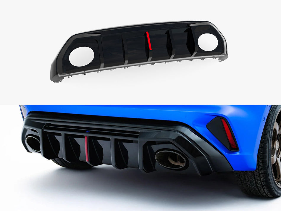 Maxton Rear Valance Audi RS3 8Y Sportback 8Y Facelift (Version with original reflector)