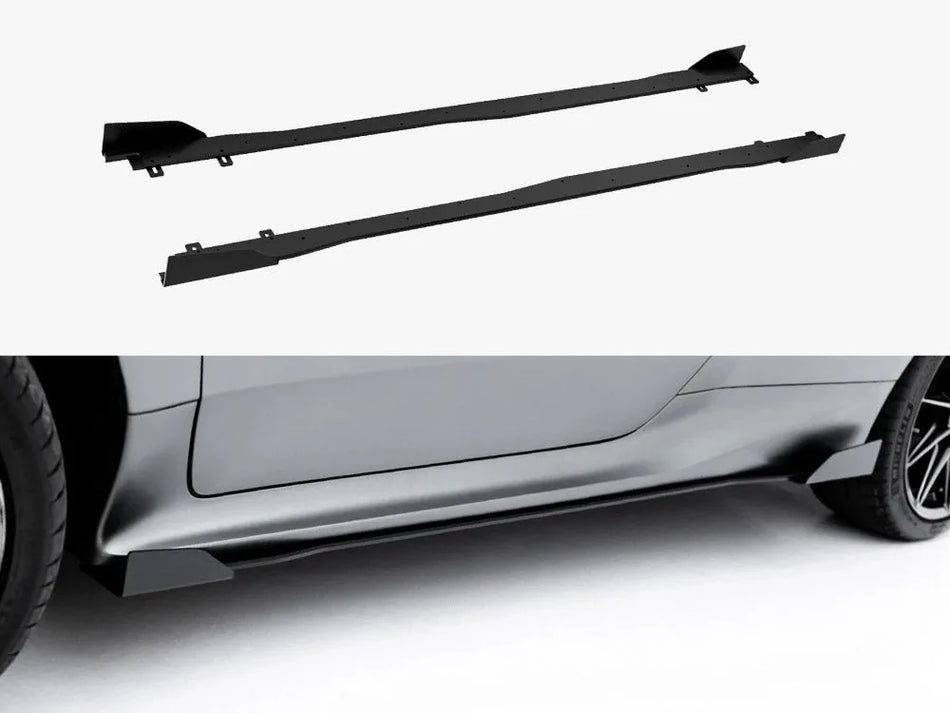 Maxton Street PRO Side Skirt Diffusers + Flaps Toyota GR Yaris Mk4 Facelift