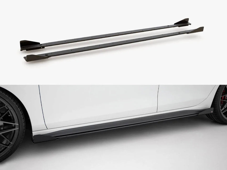 Maxton Street PRO Side Skirts Diffusers + Flaps Volkswagen Golf GTI / GTE / GTI Clubsport / R-Line Mk8
