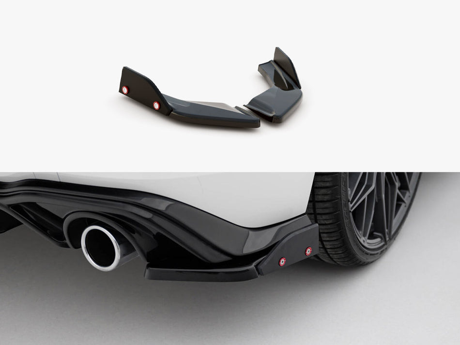 Maxton Rear Side Splitters V.2 + Flaps Volkswagen Golf GTI / GTE Mk8