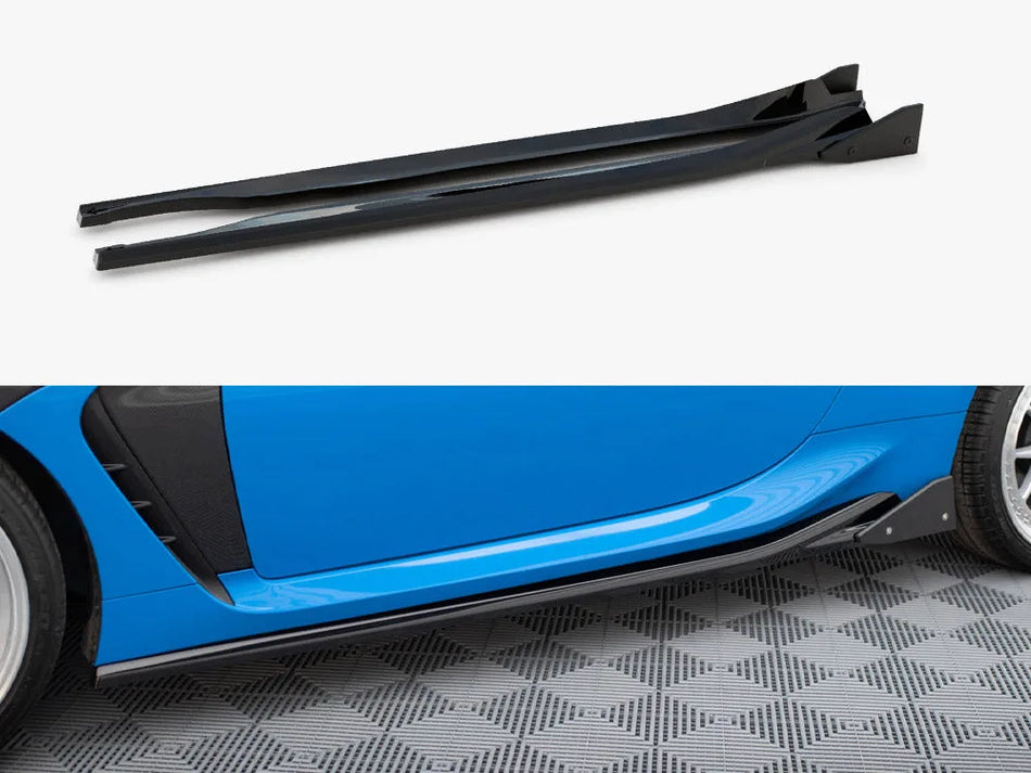 Maxton Side Skirts Diffusers V.1 + Flaps Toyota GR86 Mk1