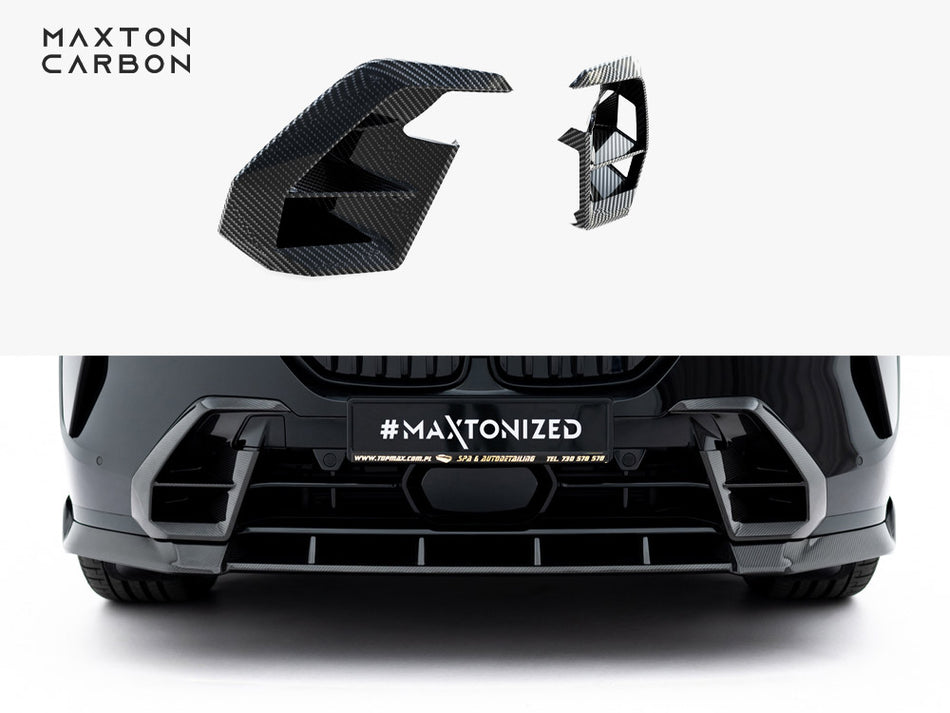 Maxton Prepreg Carbon Front Bumper Side Vents BMW X7 M-Pack G07 Facelift
