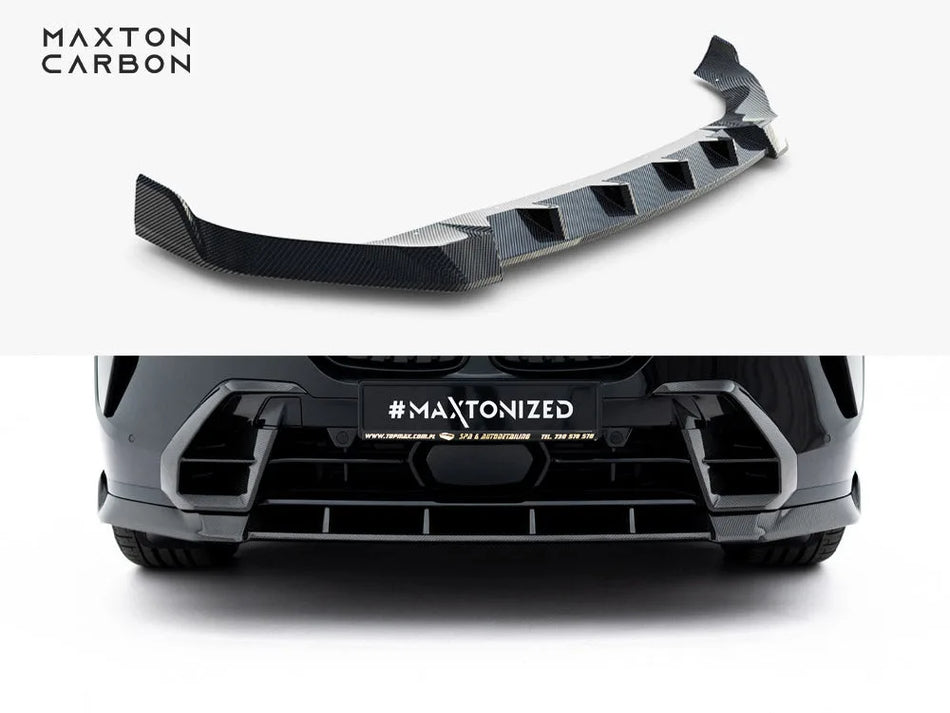 Maxton Prepreg Carbon Fiber Front Splitter BMW X7 M-Pack G07 Facelift