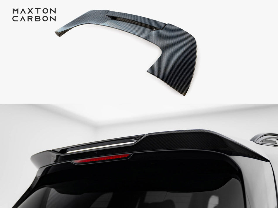 Maxton Prepreg Carbon Fiber Tailgate Spoiler (Upper) BMW X7 M-Pack G07 Facelift