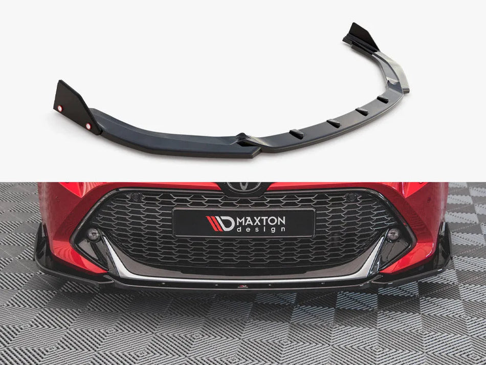 Maxton Front Splitter V.1 + Flaps Toyota Corolla GR Sport XII