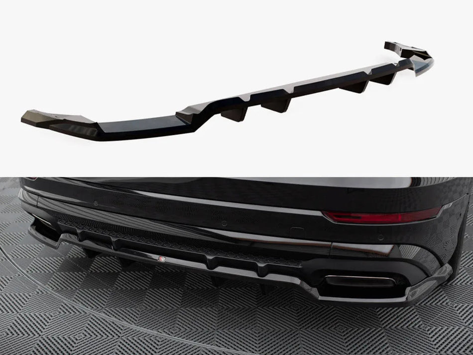 Maxton Rear Splitter (Vertical Bars) V.1 Audi SQ8 / Q8 S-Line Mk1 Facelift