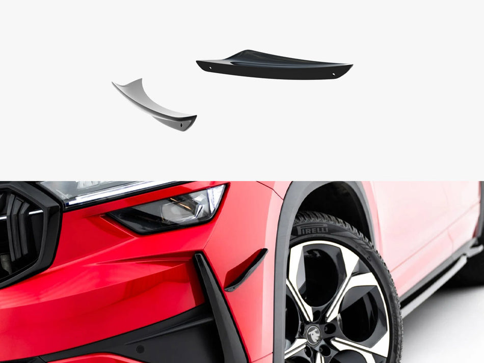 Maxton Front Bumper Wings (Canards) Skoda Kodiaq RS Mk2