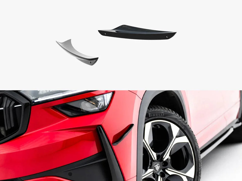 Maxton Front Bumper Wings (Canards) Skoda Kodiaq RS Mk2