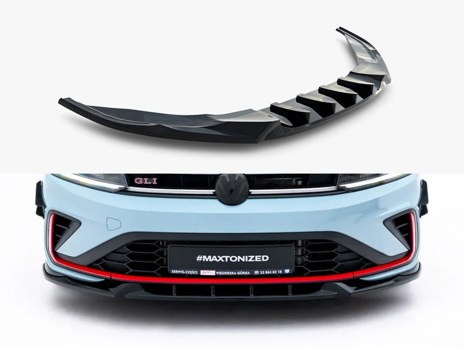 Maxton Front Splitter V.1 Volkswagen Jetta GLI Mk7 Facelift 2