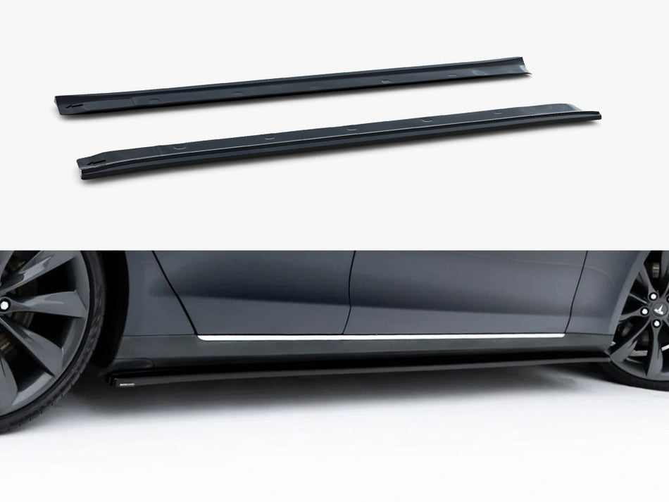 Maxton Side Skirt Diffusers V.1 Tesla Model S Mk1