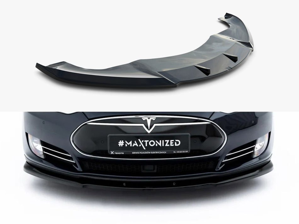 Maxton Front Splitter V.1 Tesla Model S Mk1