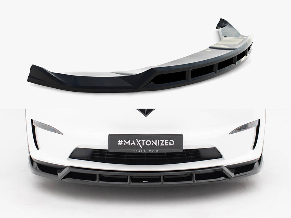 Maxton Front Splitter V.3 Tesla Model X Mk1 Facelift