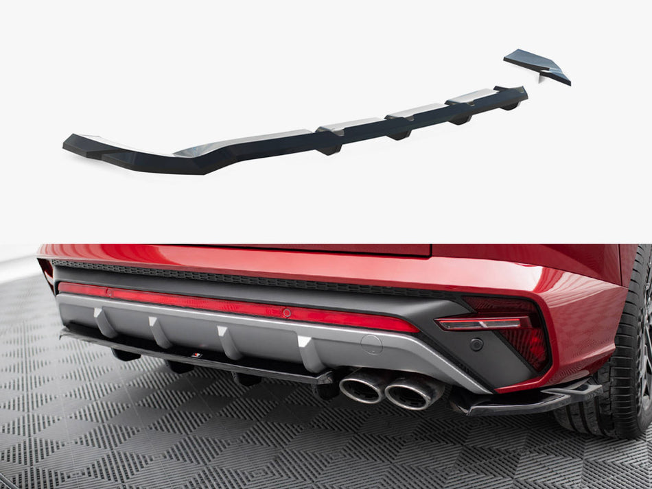 Maxton Rear Splitter (Vertical Bars) Hyundai Tucson N-Line Mk4