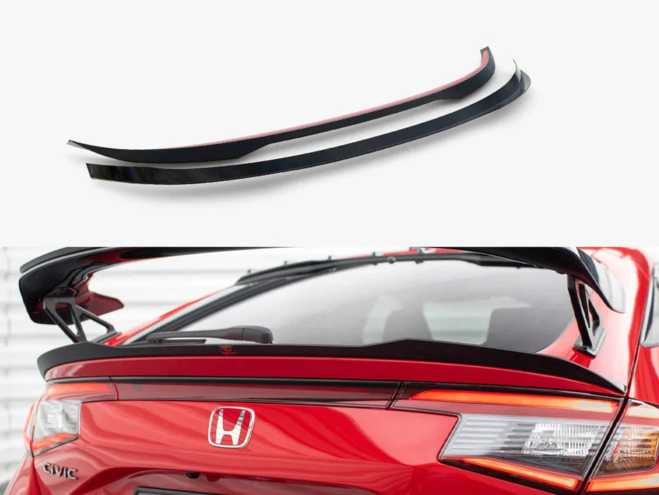 Maxton Lower Spoiler CAP Honda Civic Type-R Mk 11