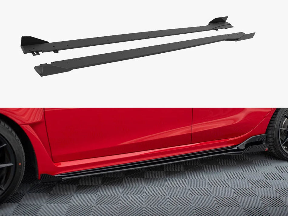 Maxton Street PRO Side Skirts Diffusers + Flaps Honda Civic Type-R Mk 11