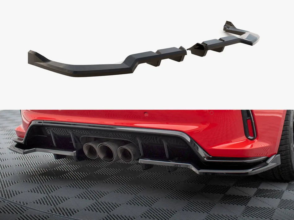 Maxton Rear Splitter (Vertical Bars) V.2 Honda Civic Type-R Mk 11