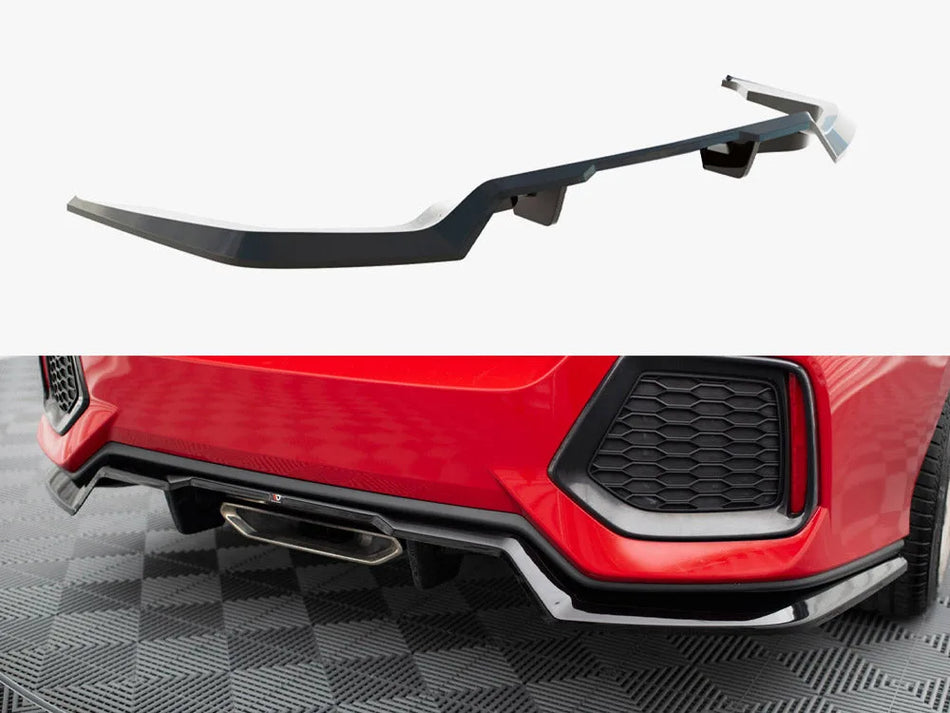 Maxton Rear Splitter (Vertical Bars) Honda Civic SI Mk10