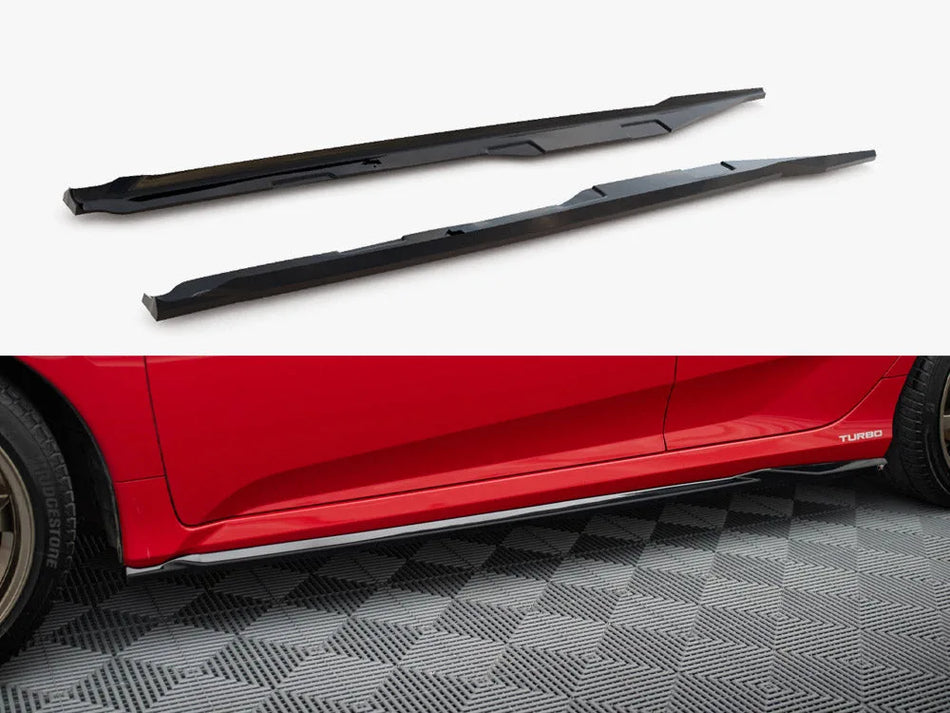 Maxton Side Skirts Diffusers Honda Civic SI Mk10