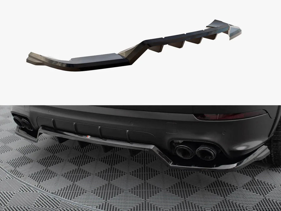 Maxton Rear Splitter (Vertical Bars) Porsche Cayenne Sport Design Mk3