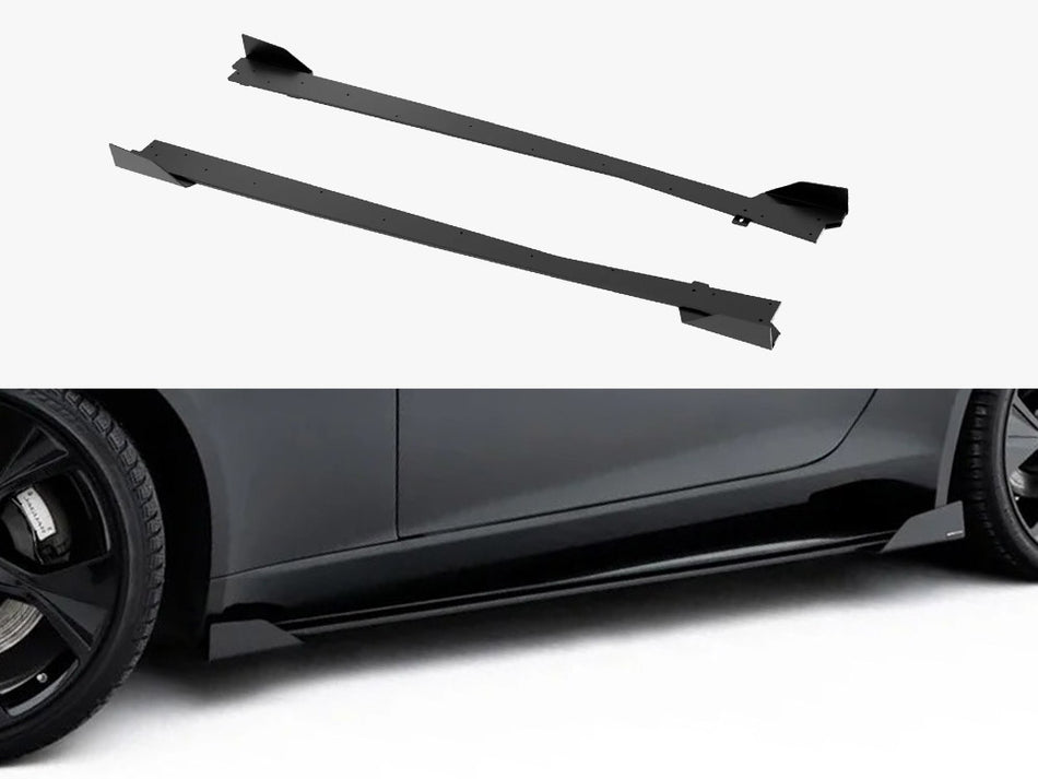 Maxton Street PRO Side Skirt Diffusers + Flaps Jaguar F-Type X152 Facelift 2