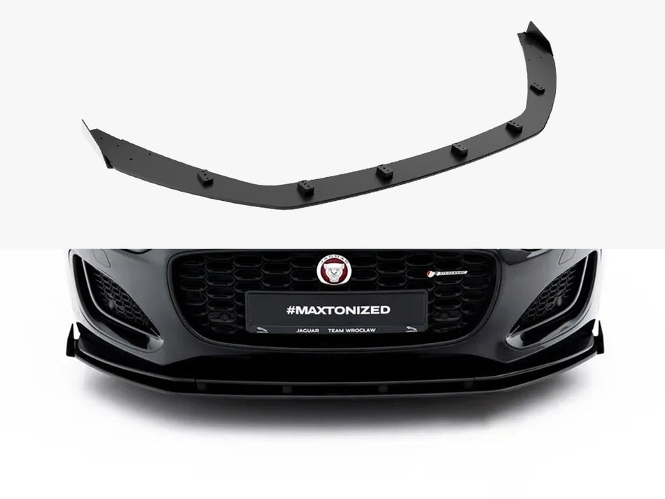 Maxton Street PRO Front Splitter + Flaps Jaguar F-Type X152 Facelift 2
