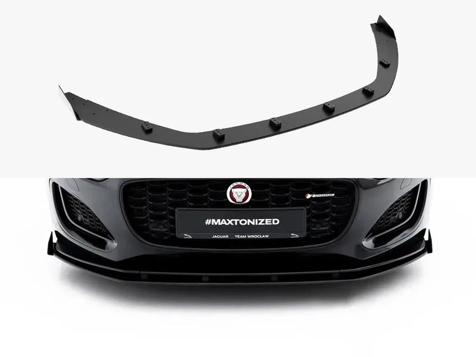 Maxton Street PRO Front Splitter + Flaps Jaguar F-Type X152 Facelift 2