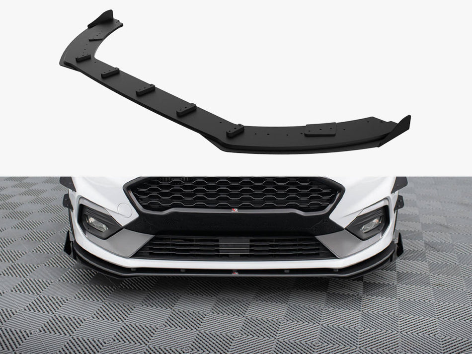 Maxton Street PRO Front Splitter + Flaps Ford Fiesta Mk8 ST / ST-Line