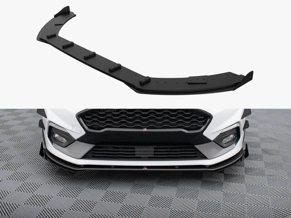 Maxton Street PRO Front Splitter + Flaps Ford Fiesta Mk8 ST / ST-Line