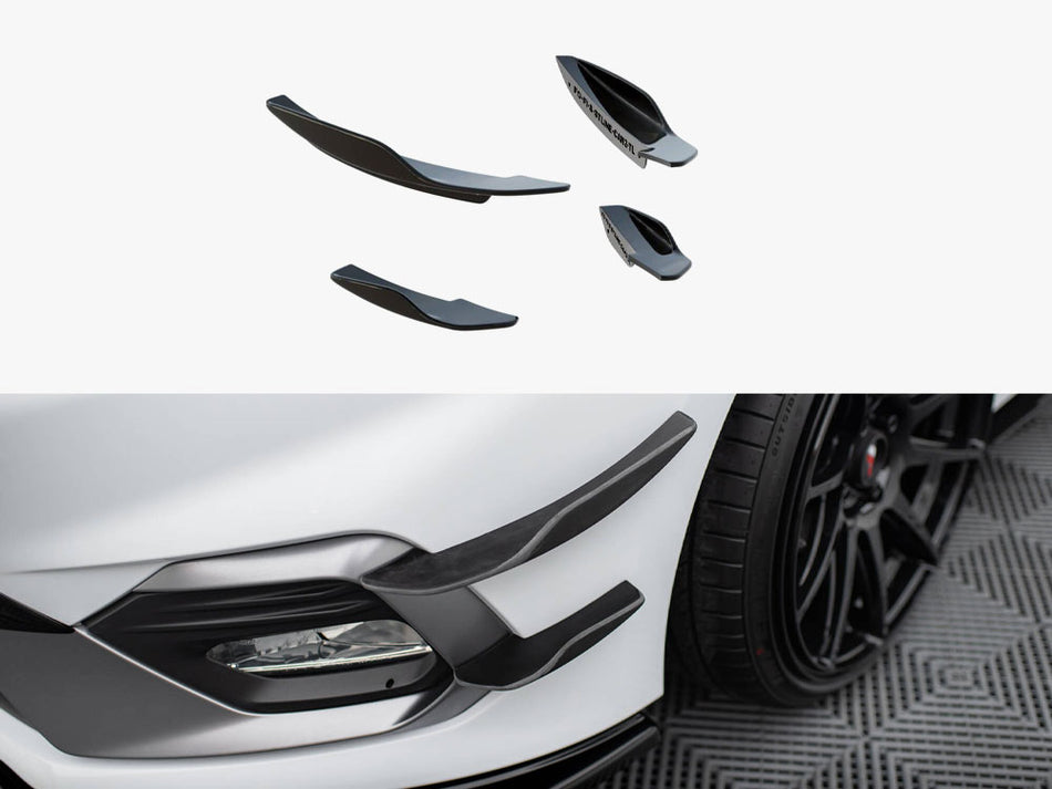 Maxton Front Bumper Wings (Canards) V.2 Ford Fiesta Mk8 ST / ST-Line