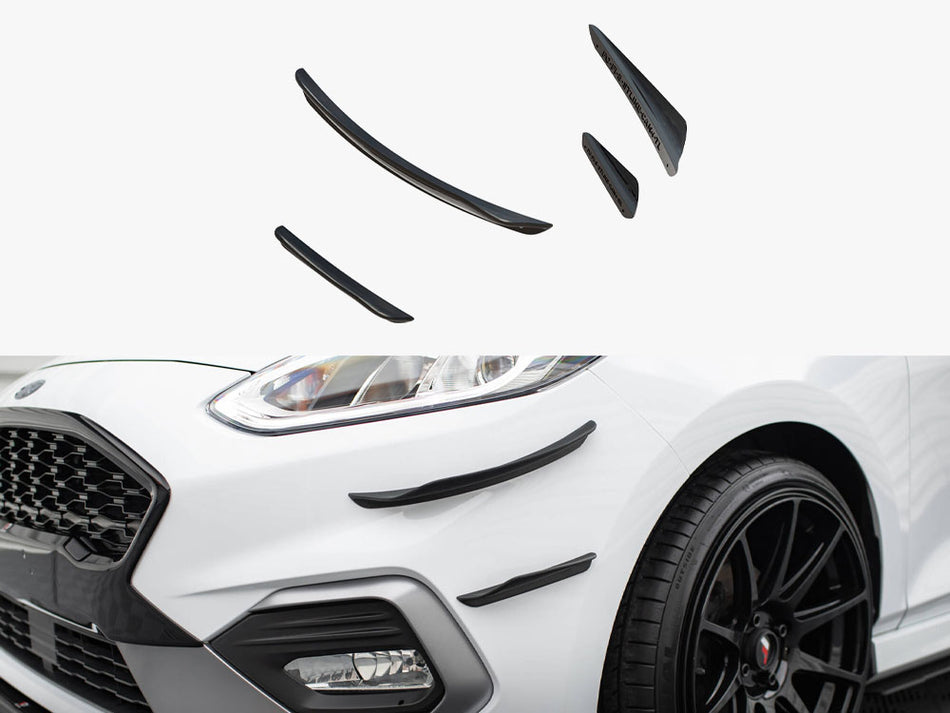 Maxton Front Bumper Wings (Canards) V.3 Ford Fiesta Mk8 ST / ST-Line
