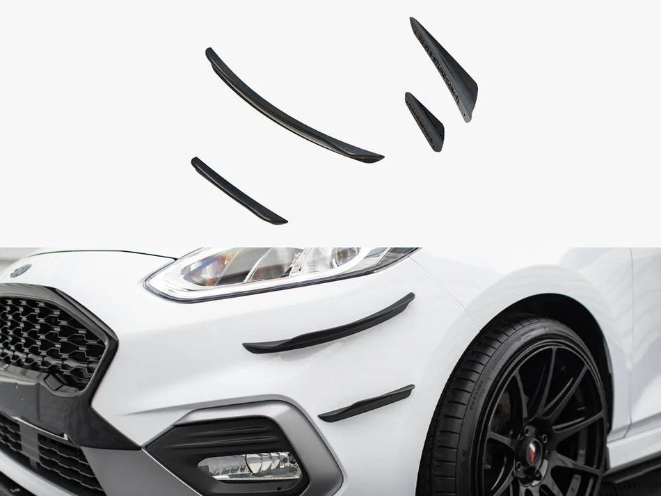 Maxton Front Bumper Wings (Canards) V.3 Ford Fiesta Mk8 ST / ST-Line