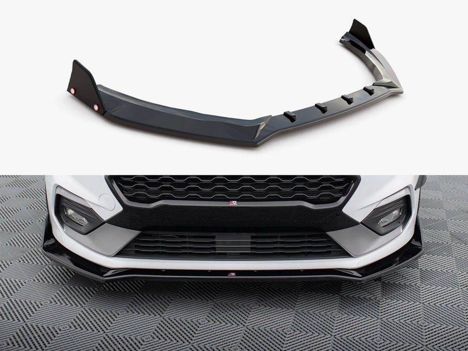 Maxton Front Splitter V.4 + Flaps Ford Fiesta ST / ST-Line Mk8