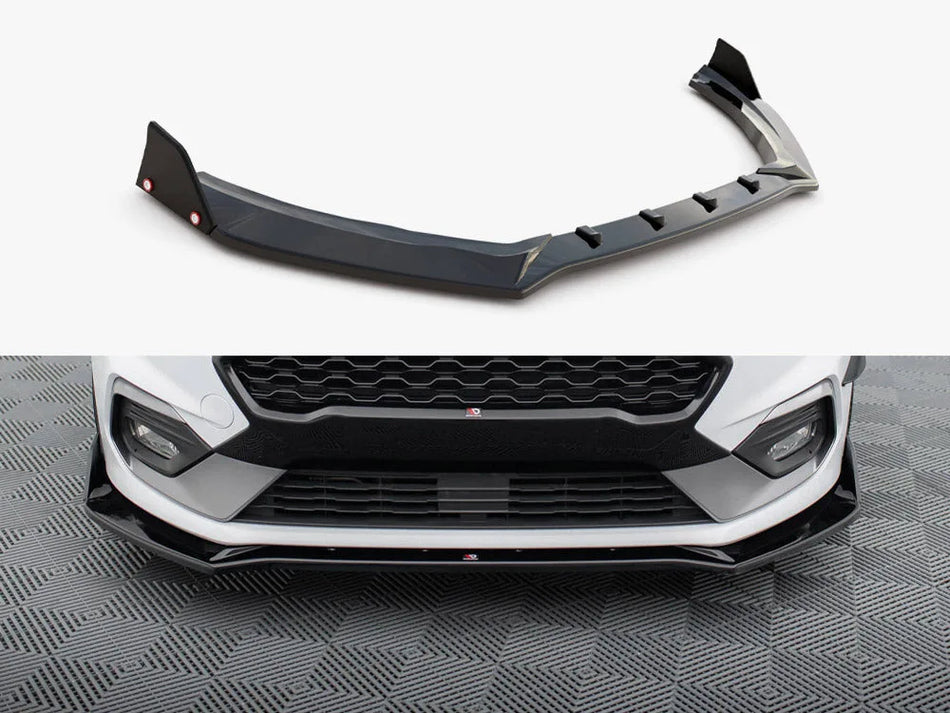 Maxton Front Splitter V.4 + Flaps Ford Fiesta ST / ST-Line Mk8