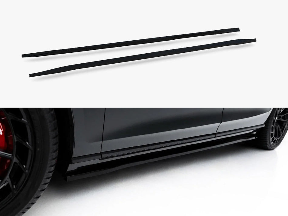 Maxton Side Skirt Diffusers Audi A8 S-Line Long D5 / D5 Facelift