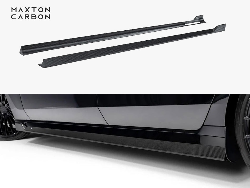 Maxton Prepreg Carbon Fiber Side Skirts BMW 7 M-Pack / M760e / i7 M-Pack G70